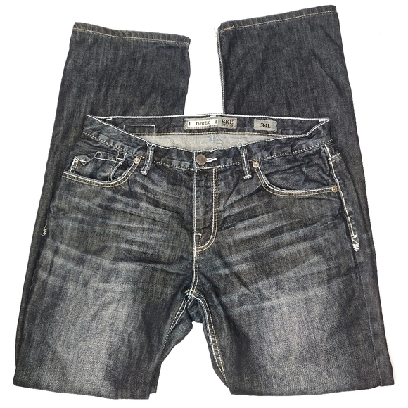 BKE Other - BKE Buckle Derek Dark Wash Denim Jeans Size 34L